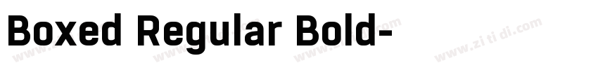Boxed Regular Bold字体转换